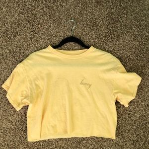 Brandy Melville Honey cropped shirt